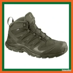 Chaussure De Randonnée Et Tactique Salomon XA Forces Mid GTX - Vert - Livraison Gratuite