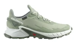 Tenis Trail Salomon Alphacross 4 Gtx Verde Mujer L47117200