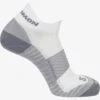 Chaussettes SALOMON Aero Ankle White / Quarry / Quiet Shade -Salomon chaussettes salomon aero ankle white quarry quiet shade