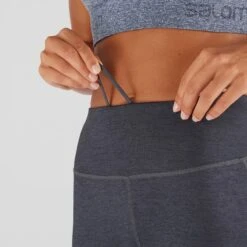 Collant SALOMON Agile Long Tight Femme Black /ebony -Salomon collant salomon agile long tight femme black ebony 3