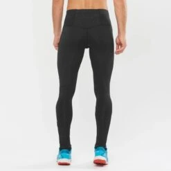 Collant SALOMON Agile Long Tight Homme Black / Nocturne -Salomon collant salomon agile long tight homme black nocturne 2