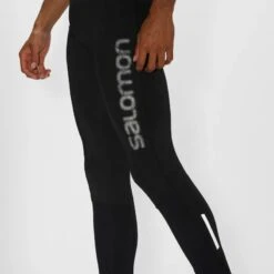 Collant SALOMON Agile Long Tight Homme Black / Nocturne -Salomon collant salomon agile long tight homme black nocturne 3