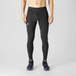 Collant Salomon Agile Long Tight Homme Noir