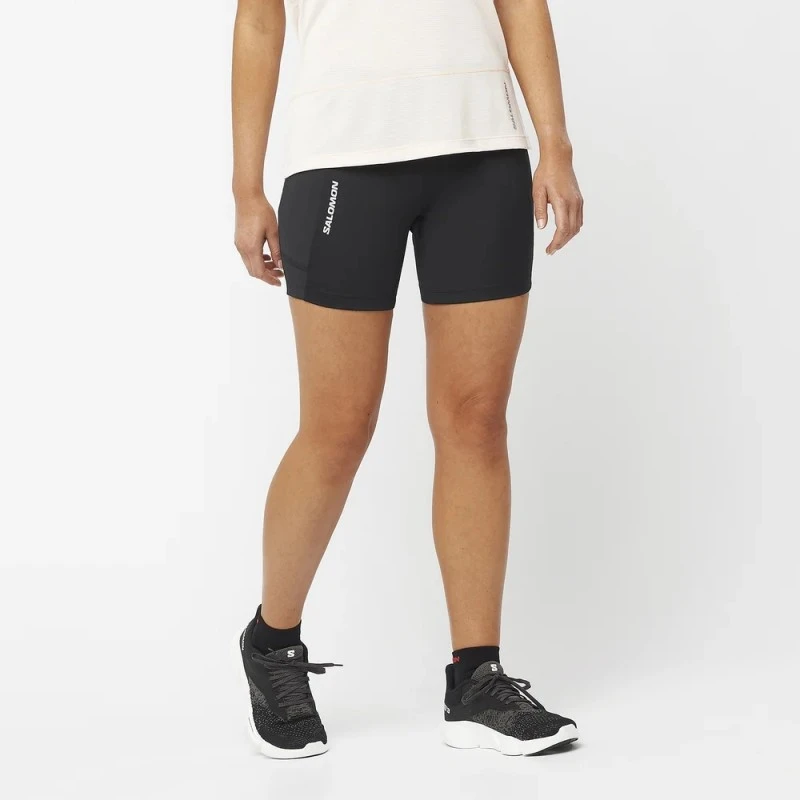 Cuissard SALOMON Cross Run Tight 5 Femme Deep Black 4 Cuissard SALOMON Cross Run Tight 5 Femme Deep Black – Image 2