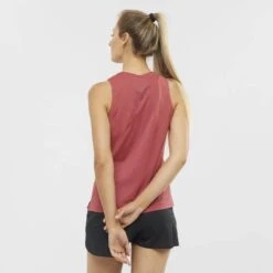 Débardeur SALOMON Sense Aero Tank Femme Earth Red 9 Débardeur SALOMON Sense Aero Tank Femme Earth Red -Salomon debardeur salomon sense aero tank femme earth red 2