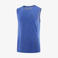 Débardeur SALOMON Sense Aero Tank Homme Nautical Blue