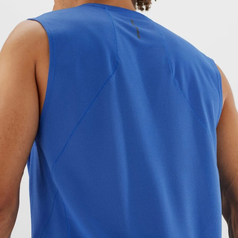 Débardeur SALOMON Sense Aero Tank Homme Nautical Blue 6 Débardeur SALOMON Sense Aero Tank Homme Nautical Blue – Image 4