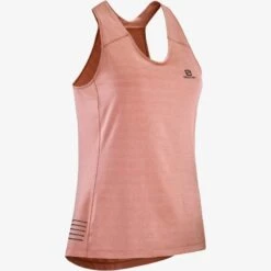 Débardeur SALOMON XA Tank Femme Brick Dust -Salomon debardeur salomon xa tank femme brick dust 4
