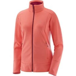 Haut SALOMON DISCOVERY FZ Femme Corail