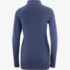 Haut SALOMON Essential Seamless HZ Femme Mood Indigo -Salomon haut salomon essential seamless hz femme mood indigo 4