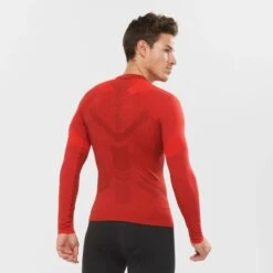 Haut SALOMON Exo Motion LS Tee Homme Goji Berry -Salomon haut salomon exo motion ls tee homme goji berry 3