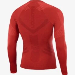 Haut SALOMON Exo Motion LS Tee Homme Goji Berry -Salomon haut salomon exo motion ls tee homme goji berry 4