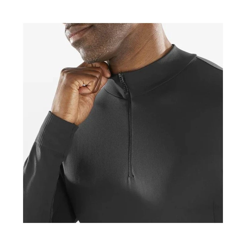 Haut SALOMON Explore Seamless HZ Homme Deep Black 5 Haut SALOMON Explore Seamless HZ Homme Deep Black – Image 3