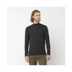 Haut SALOMON Explore Seamless HZ Homme Deep Black