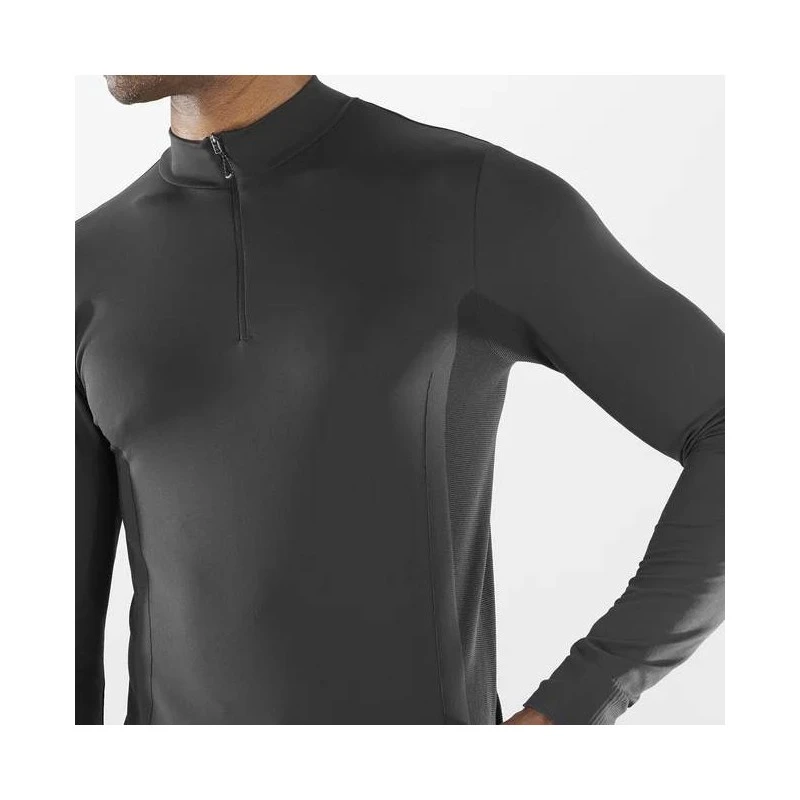 Haut SALOMON Explore Seamless HZ Homme Deep Black 7 Haut SALOMON Explore Seamless HZ Homme Deep Black – Image 5