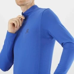 Haut SALOMON Explore Seamless HZ Homme Nautical Blue -Salomon haut salomon explore seamless hz homme nautical blue 3