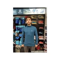 Haut SALOMON Outline HZ Mid Homme Mallard Blue