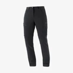 Pantalon SALOMON Wayfarer Zip Off Pants Femme Black / Black -Salomon pantalon salomon wayfarer zip off pants femme black black 2