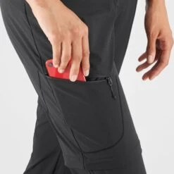 Pantalon SALOMON Wayfarer Zip Off Pants Femme Black / Black -Salomon pantalon salomon wayfarer zip off pants femme black black 3