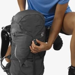 Sac SALOMON Out Night 28+5 Femme Ebony / Lilac Gray -Salomon sac salomon out night 285 femme ebony lilac gray 3