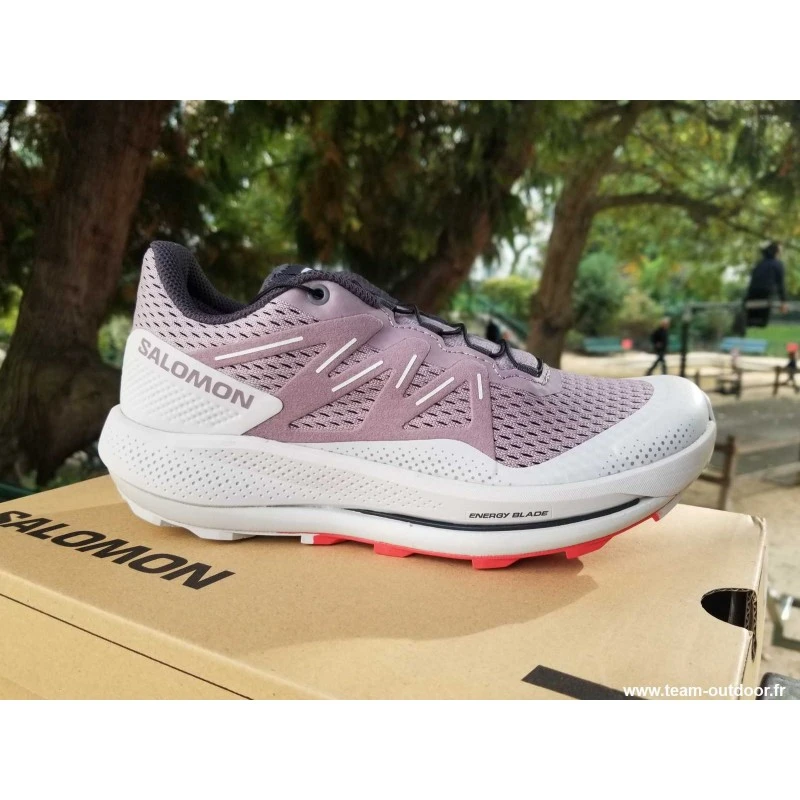 SALOMON Pulsar Trail Femme Quail / Lunar Rock / Poppy Red 7 SALOMON Pulsar Trail Femme Quail / Lunar Rock / Poppy Red – Image 5