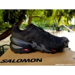 SALOMON Speedcross 6 Femme Black / Black / Phantom -Salomon salomon speedcross 6 femme black black phantom 3