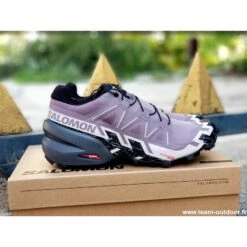SALOMON Speedcross 6 Femme Moonscape / Black / Ashes Of Roses