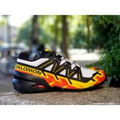 SALOMON Speedcross 6 Homme White / Black / Empire Yellow