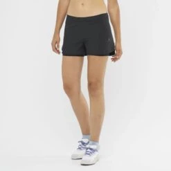 Short SALOMON Cross 2in1 Femme Black