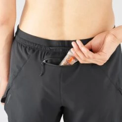 Short SALOMON Cross 2in1 Femme Black -Salomon short salomon cross 2in1 femme black 4