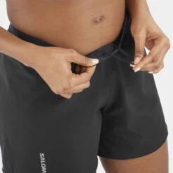 Short SALOMON Cross 5" Femme Deep Black 10 Short SALOMON Cross 5" Femme Deep Black -Salomon short salomon cross 5 femme deep black 2