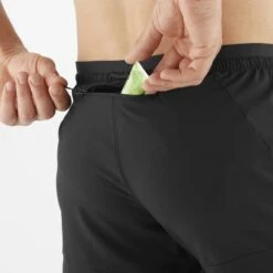 Short SALOMON Cross 7" NO L Homme Deep Black -Salomon short salomon cross 7 no l homme deep black 2