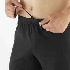 Short SALOMON Cross 7" NO L Homme Deep Black -Salomon short salomon cross 7 no l homme deep black 4