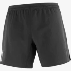 Short SALOMON Cross 7" NO L Homme Deep Black -Salomon short salomon cross 7 no l homme deep black 5