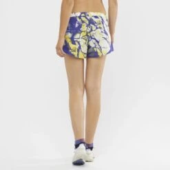 Short SALOMON Cross Rebel 4" Femme Deep Blue / AO -Salomon short salomon cross rebel 4 femme deep blue ao 1