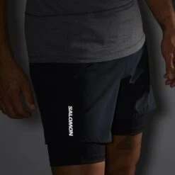 Short SALOMON Cross Twinskin Homme Black -Salomon short salomon cross twinskin homme black 4