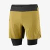 Short SALOMON Exo Motion Twin Short Homme Cumin / Black -Salomon short salomon exo motion twin short homme cumin black