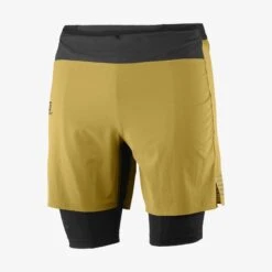 Short SALOMON Exo Motion Twin Short Homme Cumin / Black