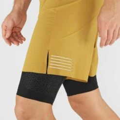 Short SALOMON Exo Motion Twin Short Homme Cumin / Black -Salomon short salomon exo motion twin short homme cumin black 3