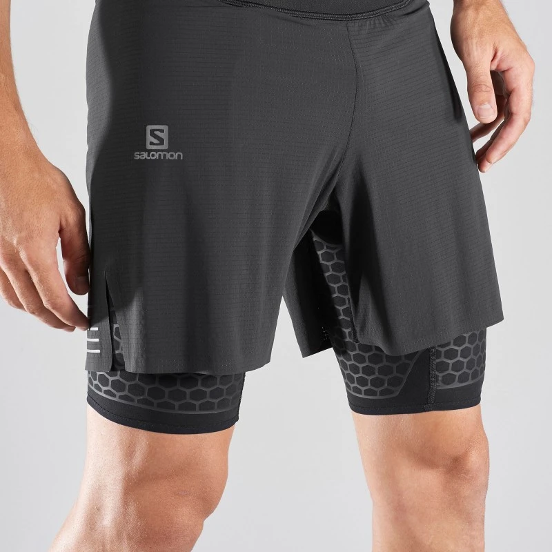 Short SALOMON EXO TWINSKIN SHORT Homme Black 4 Short SALOMON EXO TWINSKIN SHORT Homme Black – Image 2