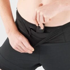 Short SALOMON Sense Aero 2in1 Femme Black -Salomon short salomon sense aero 2in1 femme black 4