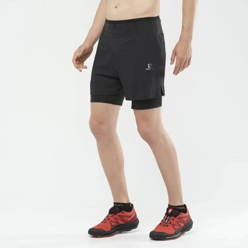 Short SALOMON Sense Aero 2in1 Homme Black 4 Short SALOMON Sense Aero 2in1 Homme Black – Image 2