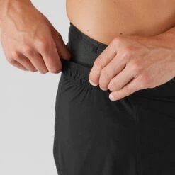 Short SALOMON S/LAB Pulsar 6" Homme Black -Salomon short salomon slab sense short 6 homme black 3