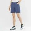 Short SALOMON Wayfarer Shorts Femme Dark Denim -Salomon short salomon wayfarer shorts femme dark denim