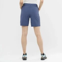 Short SALOMON Wayfarer Shorts Femme Dark Denim -Salomon short salomon wayfarer shorts femme dark denim 2