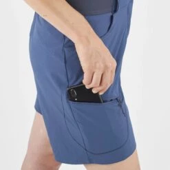 Short SALOMON Wayfarer Shorts Femme Dark Denim -Salomon short salomon wayfarer shorts femme dark denim 4