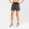 Short SALOMON XA Short 2in1 Femme Black / Heather 1 Short SALOMON XA Short 2in1 Femme Black / Heather -Salomon short salomon xa short 2in1 femme black heather