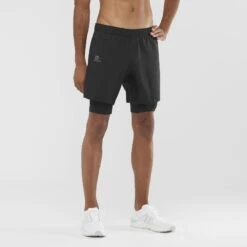 Short SALOMON XA Twinskin Short Homme Black