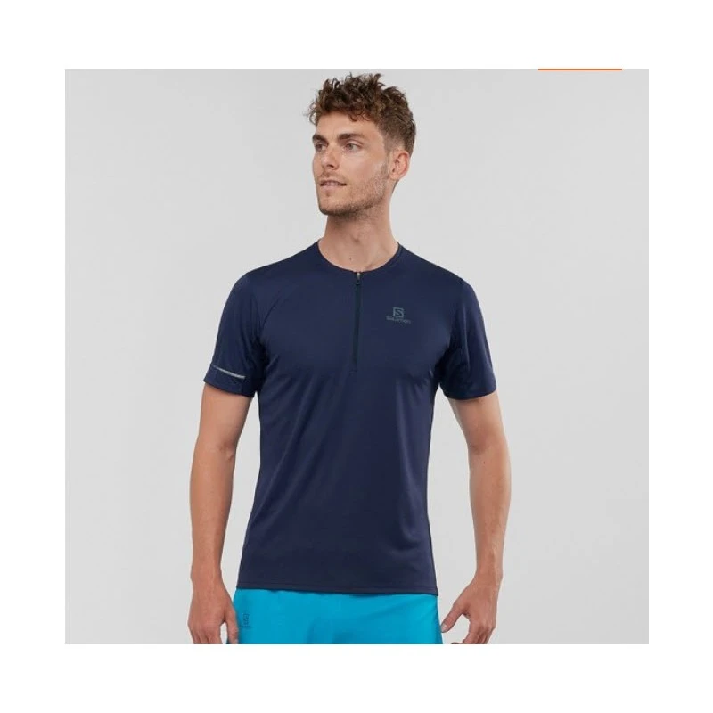 Tee-Shirt SALOMON Agile HZ SS Tee Homme Night Sky 3 Tee-Shirt SALOMON Agile HZ SS Tee Homme Night Sky