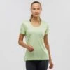 Tee-Shirt SALOMON Agile SS Tee Femme Seacrest -Salomon tee shirt salomon agile ss tee femme seacrest